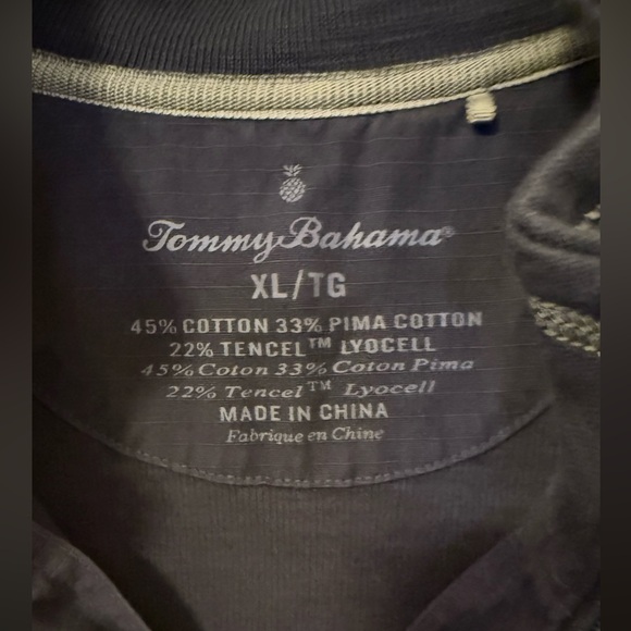 Tommy Bahama 1/4 Zip Sporty Dress Womens size XLarge Blue Pockets Pima Cotton - Picture 5 of 8